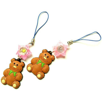 Pendentif mobile pvc pour promotion, cadeau, sac, téléphone portable et vente en gros